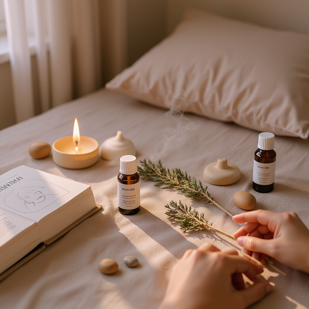 Soothing massage oil